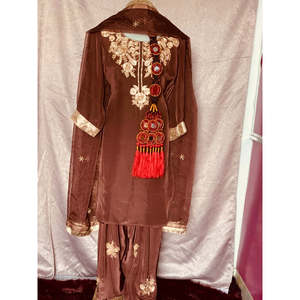 Elegant Traditional Punjabi Suits Buy Online Salwar Kameez in <b>Silk</b> and Georgette Indian Pakistani Style Clothing - Product Image 3