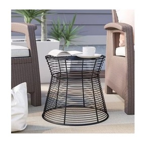 Tabouret classique en métal noir avec motif ange, ottoman multifonction écologique pour la décoration et les outils de salon - Product Image 5