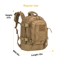 Sac à dos pour ordinateur portable imperméable antivol, motif camouflage, construction en PVC durable, capacité 36-56L, sac à dos tactique professionnel personnalisé