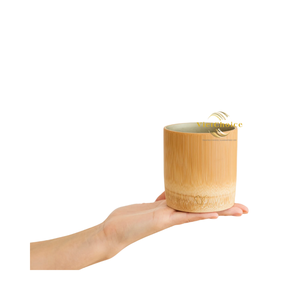 Tasse en bambou traditionnelle, tasse à boire naturelle faite à la main pour une utilisation polyvalente - Product Image 2