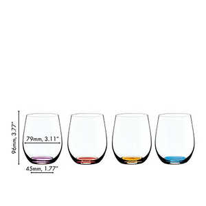 Riedel Happy O Vol. Juego de 4 Copas de Vino de Diseño Moderno para Fiestas - Product Image 3