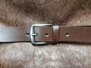 Ceinture en cuir marron classique ceinture Durable à bas prix pour habillage formel et décontracté ceinture en cuir véritable souple pour hommes - Product Image 4