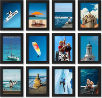 Cadre photo créatif fait main HuaJia 4*6" 5*7" 6*8" 8*10" Cadre photo personnalisé en bois avec plexiglas résistant pour affichage mural/sur table
