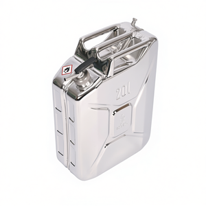 Burkle GmbH Bidons de sécurité en acier inoxydable avec bec verseur de dosage précis, ventilation et cages de stockage à vis pour le transfert de produits chimiques et d'huiles - Product Image 2