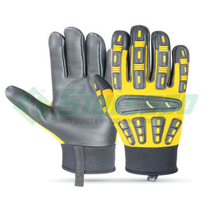 Gants à impact ODM HPPE personnalisés en TPR et PU résistants aux coupures pour l'huile et anti-vibration pour le travail mécanique et le sport avec logo personnalisé - Product Image 4