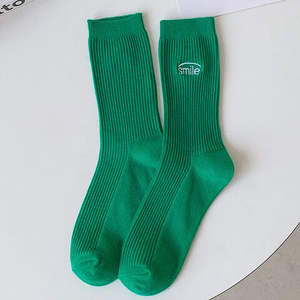 Premium ODM Custom Embroidered Logo Cotton Crew <b>Socks</b> Men <b>Cozy</b> Casual Breathable Ribbed Cuff Wholesale JZVINA Vietnam Factory - Product Image 3