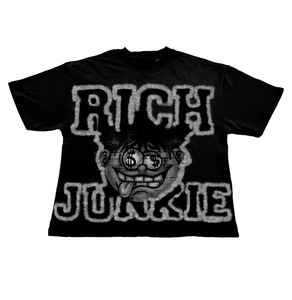 Camiseta recortada de gran tamaño de algodón pesado personalizada para hombre, hombro caído, cuello redondo, ajuste cuadrado, parche bordado con apliques, longitud corta - Product Image 5