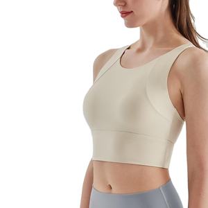 Soutien-gorge de sport écologique pour femme, sans coutures, respirant, rembourré, sans armatures, pour la gym, le yoga et les entraînements - Product Image 1