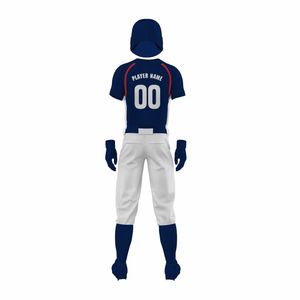 Uniforme de Béisbol Juvenil personalizado, diseño de talla grande transpirable con logotipo propio impreso en estilo establecido - Product Image 3