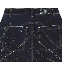 Shorts de Mezclilla Vintage de Alta Calidad y Estilo para Hombre, Diseño Personalizado 2025, Cinturón Transpirable de Nailon/Algodón, Cristal Ligero