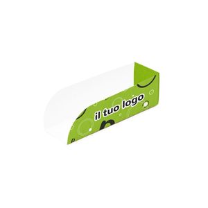 Support à hot-dogs personnalisé en carton blanc 6x6x22 cm - Product Image 2