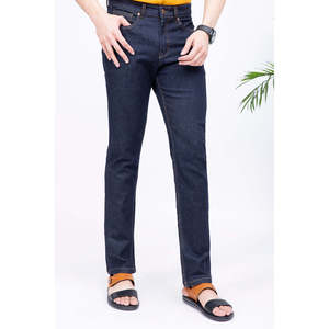 Unze London Men's Denim <b>Jeans</b> Vintage Straight Style High Mid Waist <b>Embroidered</b> Stonewashed Colorful Vintage Knitted for Winter - Product Image 3