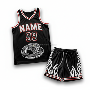 Conjunto de Uniforme de Baloncesto de Poliéster con Números y Logotipo Personalizados para Hombres y Estudiantes, Alta Elasticidad, Transpirable, Duradero y Reflectante - Product Image 4