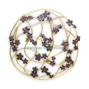 Pièce maîtresse de table pour mariage et événements Ensemble de 3 bols de nourriture élégants de forme et de taille personnalisées Bols de service en métal de couleur blanche - Product Image 3