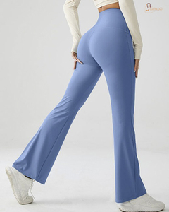 Leggings de yoga décontractés en tricot respirant, taille haute, effet push-up, pour le sport et le fitness, 100 % coton, vente en gros - Product Image 1