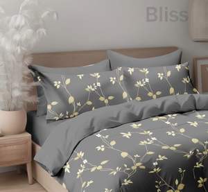 Ensemble de literie pour lit Queen 3 pièces, tissu en microfibre tissé, imprimé géométrique moderne, résistant à la décoloration, durable, avec housses d'oreiller - Product Image 4