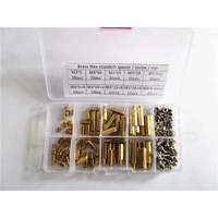 Kit Surtido de Espaciadores/Tuercas de Latón y Acero Inoxidable 304 para PCB M2, M2.5, M3, 200 Piezas, Macho y Hembra, Rosca Hexagonal M3*6mm, Niquelado