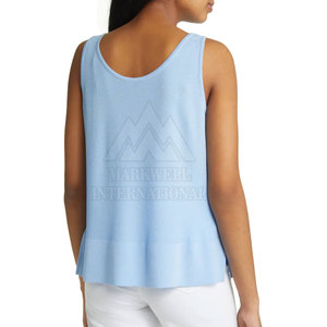 Transpirable logotipo personalizado Precio al por mayor Mujeres Tank Tops Elegante calidad superior Venta caliente Mujeres Tank Top - Product Image 3