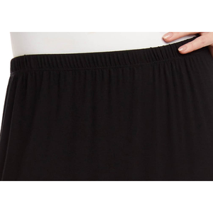 กระโปรงมิดิผ้าฝ้ายใส่สบายสำหรับผู้หญิง แบรนด์ Karen Kane สีดำ ไซส์ XS-L ดีไซน์จีบหางปลา ประดับเลื่อมระยิบระยับ แต่งระบาย เอวยางยืด แบบพันเอว - Product Image 2