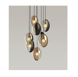 Lámpara Colgante Industrial Moderna Estilo Loft, E27 LED, Jaula de Hierro Negro Hecha a Mano, Forma de Diamante, Tamaño y Forma Personalizables - Product Image 4