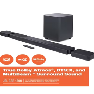 Nueva Barra de Sonido JBL Bar <span class=keywords><strong>1300X</strong></span>: Barra de Sonido de 11.1.4 Canales con Altavoces Envolventes Desmontables, MultiBeam, Dolby Atmos LISTA PARA ENVIAR - Product Image 1