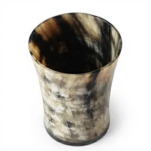Verre en corne de buffle naturelle, écologique, fait main, rustique, Noël, Halloween, REHMAN CRAFT - Product Image 1