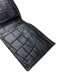 Portefeuille court ouvert en cuir véritable marron fait main, vintage, antivol, pour homme d'affaires, idéal pour les voyages, modèle WML-0183, cadeau promotionnel, vente en gros - Product Image 4