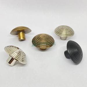 ลูกบิดทองเหลืองร่องกลมหรูหรา,แฮนด์เมดขายส่งเสร็จสิ้นสีลิ้นชักตู้ดึงจับฮาร์ดแวร์ - Product Image 5
