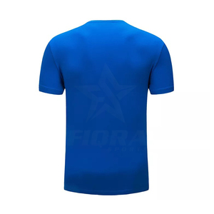 Mezcla de poliéster/algodón, camiseta en blanco para hombre, lisa, informal, de gran tamaño, de talla grande, ecológica, transpirable, de secado rápido, con logotipo personalizado en la parte delantera - Product Image 3
