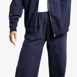 Chándal de tela suave a precio económico para compradores al por mayor con cierre de cremallera y diseño elegante de alta calidad / Puños y dobladillo acanalados con diseño elegante - Product Image 3