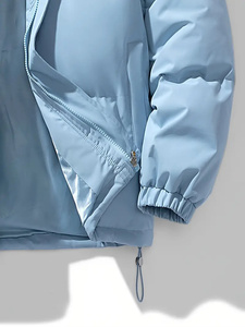Chaqueta de bombardero de invierno impermeable personalizada de color sólido en blanco simple de nuevo diseño de suministro de fabricante pakistaní para hombres - Product Image 5