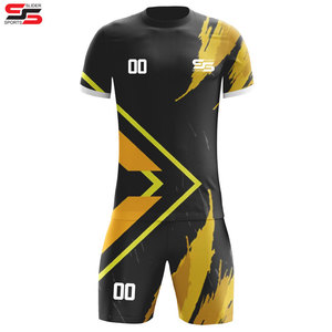 Nuevo conjunto de camisetas de fútbol para hombres, uniformes para mujeres, conjunto de sublimación, camisetas para niños, pantalones cortos, camisetas de fútbol, uniforme deportivo, traje de entrenamiento - Product Image 3