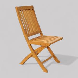 ชุดห้องรับประทานอาหาร6ชิ้นทำจากไม้สักเนื้อแข็งสไตล์ร่วมสมัยโต๊ะ4-Seater พับได้สำหรับร้านอาหารกลางแจ้งในโรงแรมห้องนั่งเล่น - Product Image 4