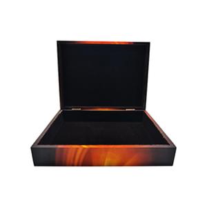 Boîte à bijoux multicouche faite à la main Boîtes de rangement en bois et MDF avec cadeau de style fantaisie imprimé pour vos pièces de valeur - Product Image 1