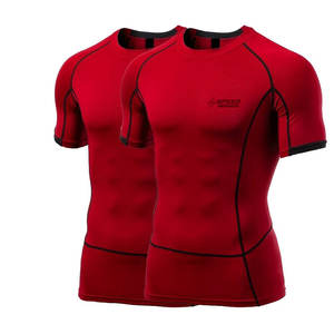 Gimnasio Fitness Ropa Nueva llegada Hombres Manga corta Rash Guard Precio barato Diseño personalizado Manga corta Rash Guard para hombres - Product Image 3