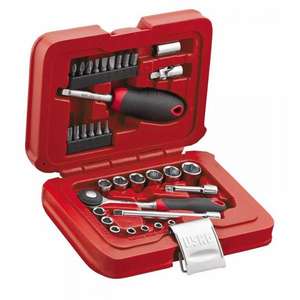 Ensemble d'outils Usag de 34 pièces, boîte modulaire avec douilles hexagonales et embouts, embouts et douilles assortis - Product Image 1