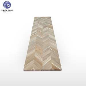Plan de travail en bois de chevron d'acacia, qualité BC, 25x96 pouces, fabriqué au Vietnam, épaisseur personnalisable : 1,25 à 1,5 pouces - Product Image 2