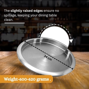 Bán buôn bán thép không gỉ thanh tròn phục vụ Khay bạc hiển thị phục vụ Platter cho bàn cà phê bên Câu lạc bộ nhà khách sạn - Product Image 4