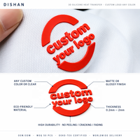 Transfert de chaleur logo en silicone en caoutchouc 3D gaufré sur mesure