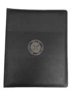 Porte-menu personnalisable en cuir PU format A4, élégant, rectangulaire, pour restaurant, café, hôtel, chambre, avec support en bois pour menu en papier