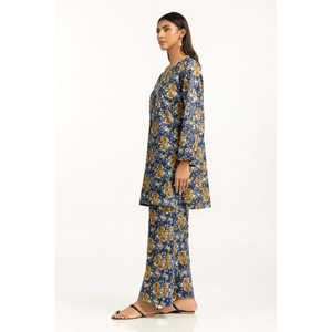 Ensemble Coordonné Décontracté IUSTTS-1158 Imprimé Floral Grande Taille Robe Journée & Soirée avec Fermeture Éclair et Volants XS-3XL Léger - Product Image 4