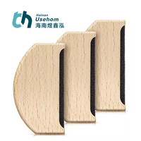 Peigne de pull en bois naturel et cachemire avec logo personnalisé Peigne en hêtre pour brosse à tissu