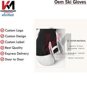 Gants de ski en cuir haut de gamme, durables, design à 5 doigts, pour le ski, le snowboard, les aventures en alpinisme en haute altitude - Product Image 3