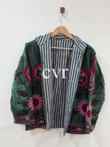 Handmade Velvet Suzani Embroidered Uzbek Eco-Friendly Women's Luxury Coat Outerwear Coat Winter <b>Boho</b> for Party Wear - Product Image 5