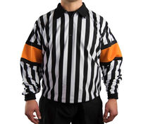 Maillot d'arbitre de hockey réversible, vêtements de sport, maillot d'arbitre de hockey avec brassards rouges, maillot de hockey réversible