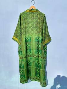 Kimono indio de seda hecho a mano, bata de salón de playa informal Unisex, suministro de ODM para accesorios de ropa musulmana tradicional, estilo Vintage - Product Image 5