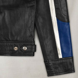 เสื้อนักขี่มอเตอร์ไซค์หนังวัวแท้ยี่ห้อพรีเมี่ยมสำหรับผู้ชายเสื้อสีฟ้าสีแดงสีดำปักลายแบรนด์ใหม่2026 - Product Image 6