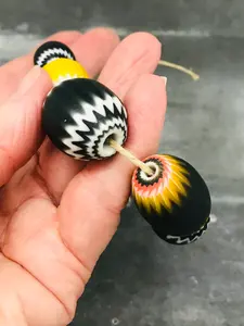 ลูกปัดแก้วคริสตัลทรงบั้งลายเวนิสสีฟ้าหายาก4มม. 8มม. 10มม. ลูกปัดงานหัตถกรรมสำหรับเครื่องประดับ - Product Image 4