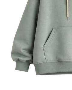 Ensemble sweat-shirt et pantalon de jogging vert sauge pour femme, sweat-shirt en molleton avec pantalon assorti, vêtements décontractés pour l'hiver - Product Image 6