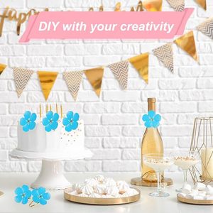 Anneaux de serviette floraux en alliage élégant boucles de serviette en métal pour mariage vacances de noël occasions spéciales améliorer la décoration de table - Product Image 3